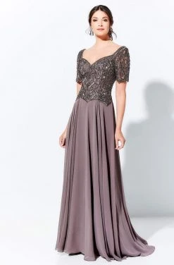 Ivonne D By Mon Cheri - 120D04W Beaded Long A-Line Dress