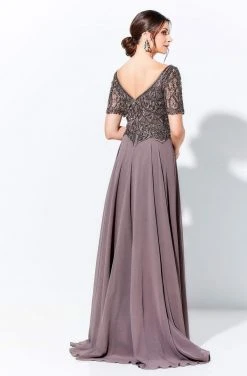 Ivonne D By Mon Cheri - 120D04W Beaded Long A-Line Dress