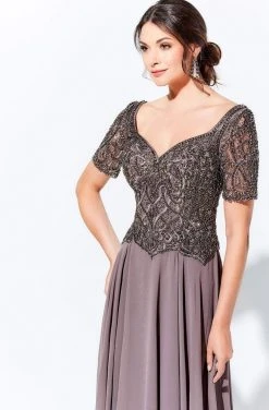 Ivonne D By Mon Cheri - 120D04W Beaded Long A-Line Dress