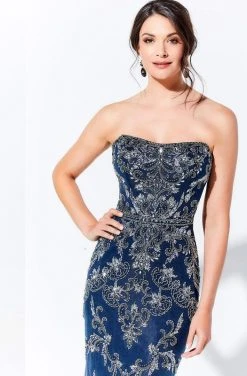 Ivonne D By Mon Cheri - 120D06 Strapless Straight Across Long Dress Ivonne D For Mon Cheri