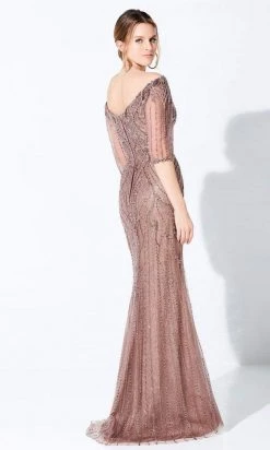 Ivonne D For Mon Cheri Ivonne D By Mon Cheri - 220D32 Metallic Sheath Gown