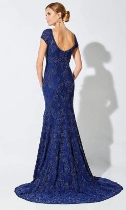 Ivonne D By Mon Cheri - Bateau Fit And Flare Evening Dress