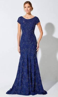 Ivonne D By Mon Cheri - Bateau Fit And Flare Evening Dress