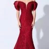 Ivonne D By Mon Cheri - Plunging Sweetheart Lace Evening Dress Ivonne D For Mon Cheri 1 Ivonne D By Mon Cheri - Plunging Sweetheart Lace Evening Dress Ivonne D For Mon Cheri