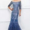 Ivonne D For Mon Cheri - 118D07 Ombre Sequined Tulle Lace Gown