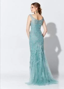 Ivonne D For Mon Cheri - Embroidered Scoop Gown 119D51 9 Ivonne D For Mon Cheri - Embroidered Scoop Gown 119D51