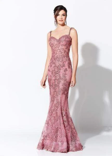 Ivonne D For Mon Cheri - Lace Corset Mermaid Gown 119D41 3 Ivonne D For Mon Cheri - Lace Corset Mermaid Gown 119D41