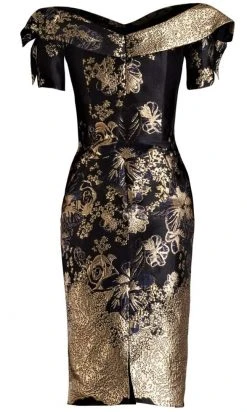 Janique - 1939 Off-Shoulder Metallic Cocktail Dress 11 Janique - 1939 Off-Shoulder Metallic Cocktail Dress