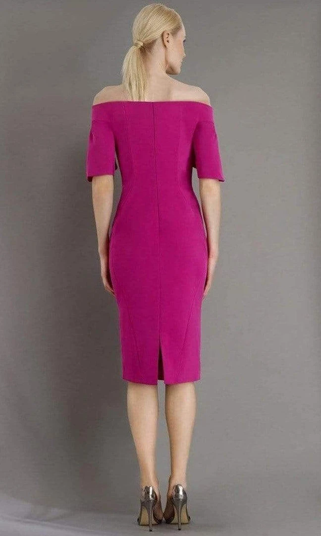 Janique - 1942 Bell Sleeve Off-Shoulder Fitted Dress 5 Janique - 1942 Bell Sleeve Off-Shoulder Fitted Dress