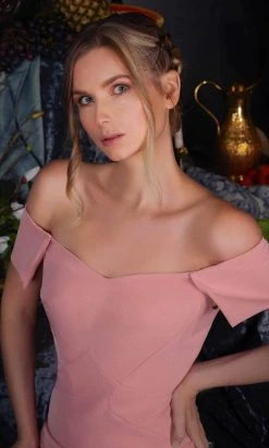 Janique 2042 - Off-Shoulder Sweetheart Neck Long Dress 11 Janique 2042 - Off-Shoulder Sweetheart Neck Long Dress