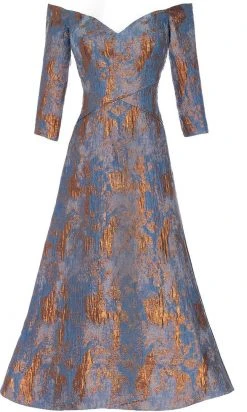 Janique 7621 - Off-shoulder Sweetheart Neck Evening Dress