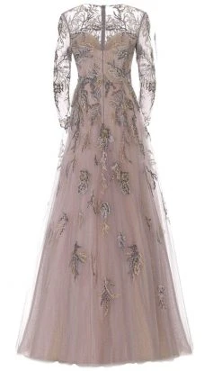 Janique 81122 - Long Sleeve Jewel Neck Evening Dress 9 Janique 81122 - Long Sleeve Jewel Neck Evening Dress