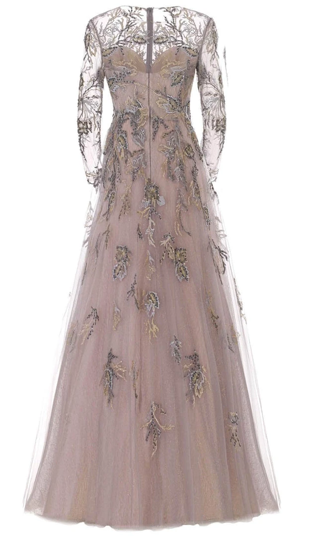 Janique 81122 - Long Sleeve Jewel Neck Evening Dress 6 Janique 81122 - Long Sleeve Jewel Neck Evening Dress