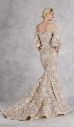 Janique - JA3013 Ornate Off Shoulder Butterfly Sleeve Mermaid Gown 11 Janique - JA3013 Ornate Off Shoulder Butterfly Sleeve Mermaid Gown