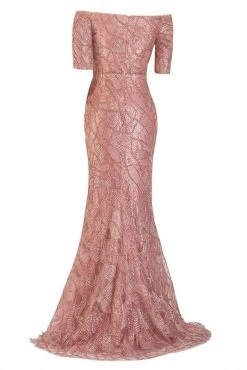 Janique - JA5017 Embellished Off-Shoulder Trumpet Dress 11 Janique - JA5017 Embellished Off-Shoulder Trumpet Dress