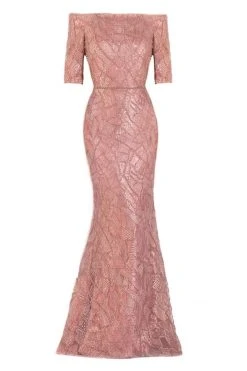 Janique - JA5017 Embellished Off-Shoulder Trumpet Dress 10 Janique - JA5017 Embellished Off-Shoulder Trumpet Dress