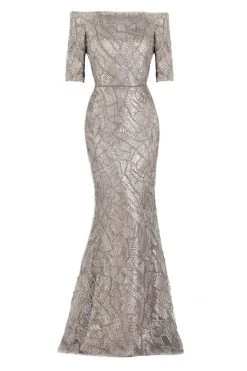 Janique - JA5017 Embellished Off-Shoulder Trumpet Dress 12 Janique - JA5017 Embellished Off-Shoulder Trumpet Dress