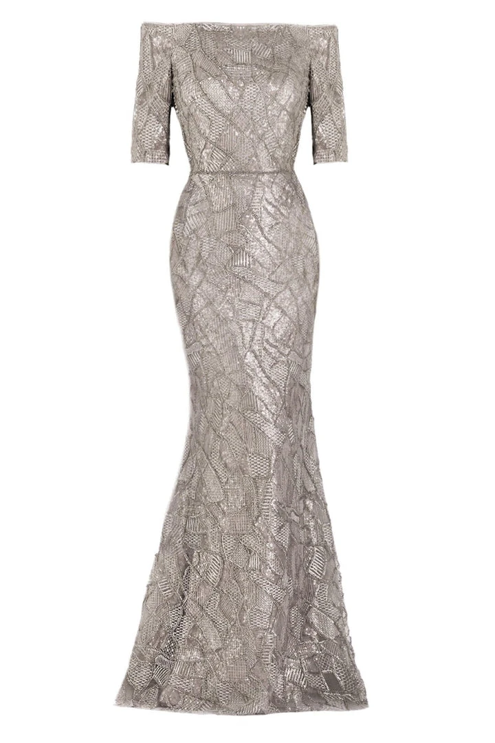 Janique - JA5017 Embellished Off-Shoulder Trumpet Dress 7 Janique - JA5017 Embellished Off-Shoulder Trumpet Dress