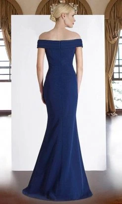 Janique - K6876 Off Shoulder Ruffle Slit Trumpet Gown 8 Janique - K6876 Off Shoulder Ruffle Slit Trumpet Gown