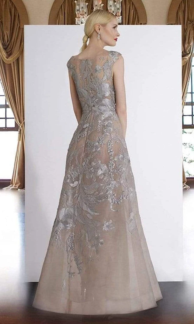 Janique - W2186 Cap Sleeve Embroidered A-Line Gown 4 Janique - W2186 Cap Sleeve Embroidered A-Line Gown