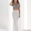 Jasz Couture - 5603 Dress In White And Gray 2 Jasz Couture - 5603 Dress In White And Gray