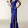 Jasz Couture - 6244 Off-Shoulder Neck Sheath Dress