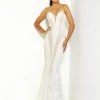Jasz Couture - 6478 Beaded Lace Deep Sweetheart Trumpet Dress