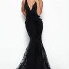 Jasz Couture - 7005 Beaded Floral Appliqued Lace Mermaid Gown