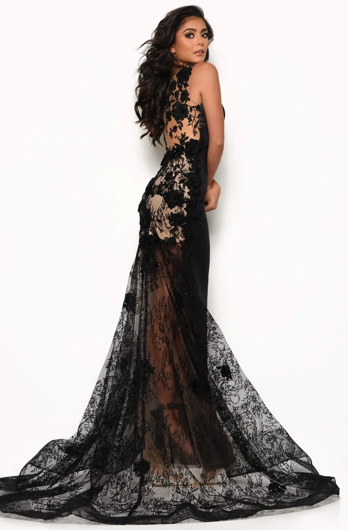 Jasz Couture - 7005 Beaded Floral Appliqued Lace Mermaid Gown 4 Jasz Couture - 7005 Beaded Floral Appliqued Lace Mermaid Gown