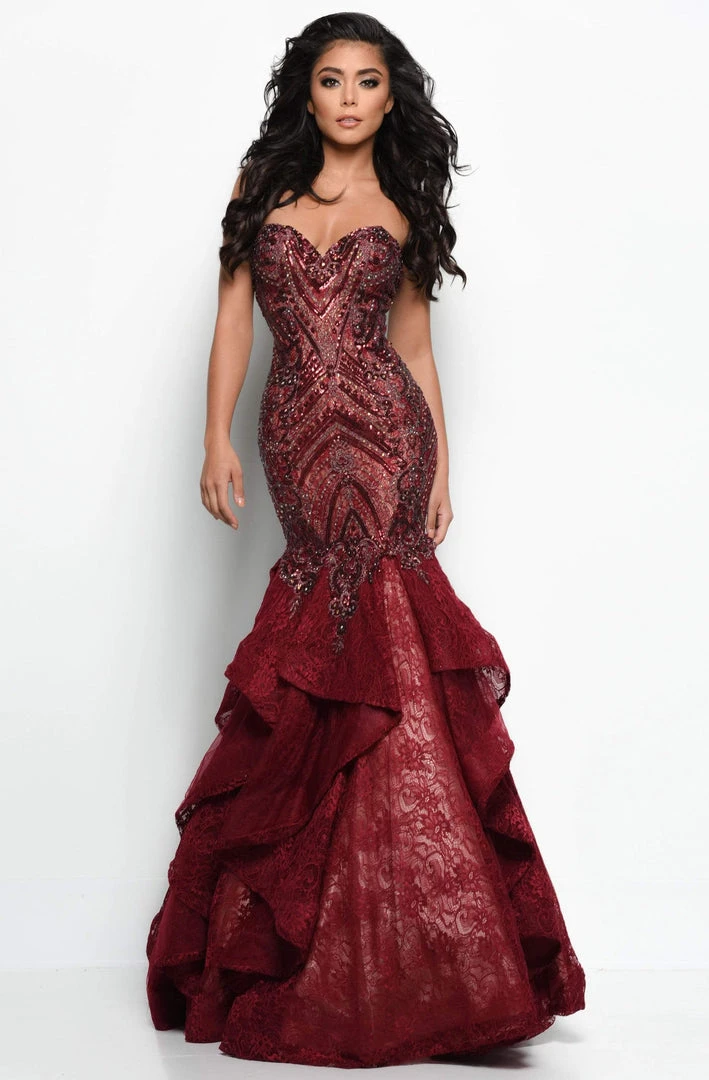 Jasz Couture - 7046 Strapless Embellished Trumpet Gown 3 Jasz Couture - 7046 Strapless Embellished Trumpet Gown