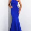 Jasz Couture - 7300 Strapless Bateau Neckline Trumpet Dress