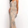Jasz Couture - 7308 Embellished Spaghetti Strap Sheath Dress 1 Jasz Couture - 7308 Embellished Spaghetti Strap Sheath Dress