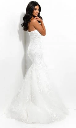 Jasz Couture - 7324 Embroidered Sweetheart Trumpet Gown