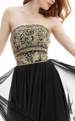 Jasz Couture - Beaded Strapless Evening Gown 5915 7 Jasz Couture - Beaded Strapless Evening Gown 5915