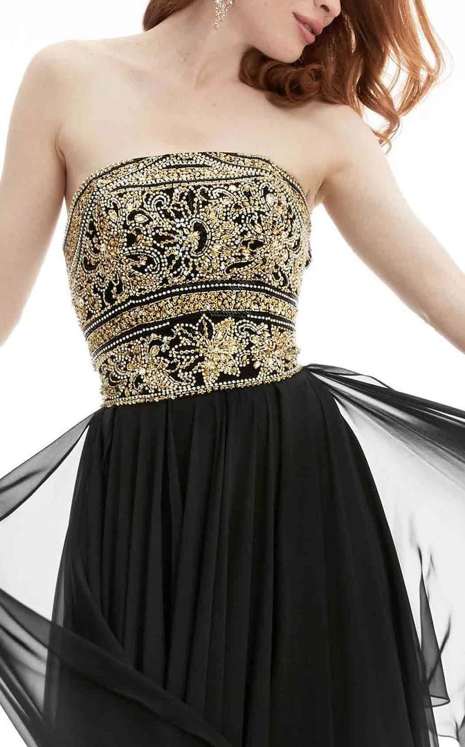 Jasz Couture - Beaded Strapless Evening Gown 5915 4 Jasz Couture - Beaded Strapless Evening Gown 5915