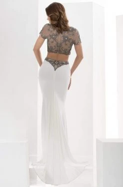 Jasz Couture - Floral Ornate Illusion Gown 5603