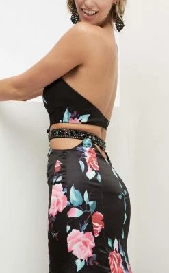 Jasz Couture - Floral Strapless Mermaid Gown 5917 9 Jasz Couture - Floral Strapless Mermaid Gown 5917