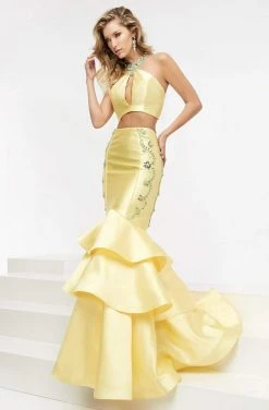 Jasz Couture - Two-Piece Beaded Mermaid Dress 5938