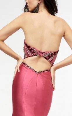 Jasz Couture - Two-Piece Strapless Mermaid Gown 6082