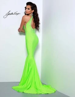 Johnathan Kayne - 2037 Jewel-Studded Illusion Plunge Halter Gown 22 Johnathan Kayne - 2037 Jewel-Studded Illusion Plunge Halter Gown