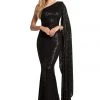 Johnathan Kayne - 2190 Cascading Sleeve Asymmetrical Sequin Gown 2 Johnathan Kayne - 2190 Cascading Sleeve Asymmetrical Sequin Gown