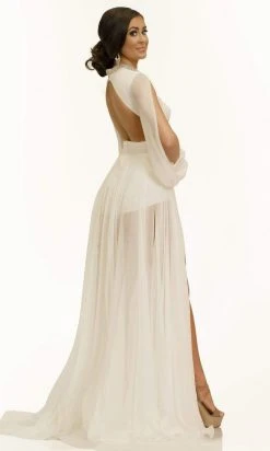 Johnathan Kayne - 2307 High Neck Romper/A-Line Dress