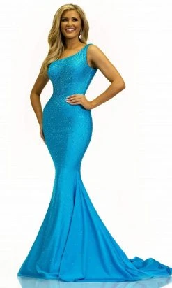 Johnathan Kayne - 2318 Asymmetrical Trumpet Evening Dress 9 Johnathan Kayne - 2318 Asymmetrical Trumpet Evening Dress