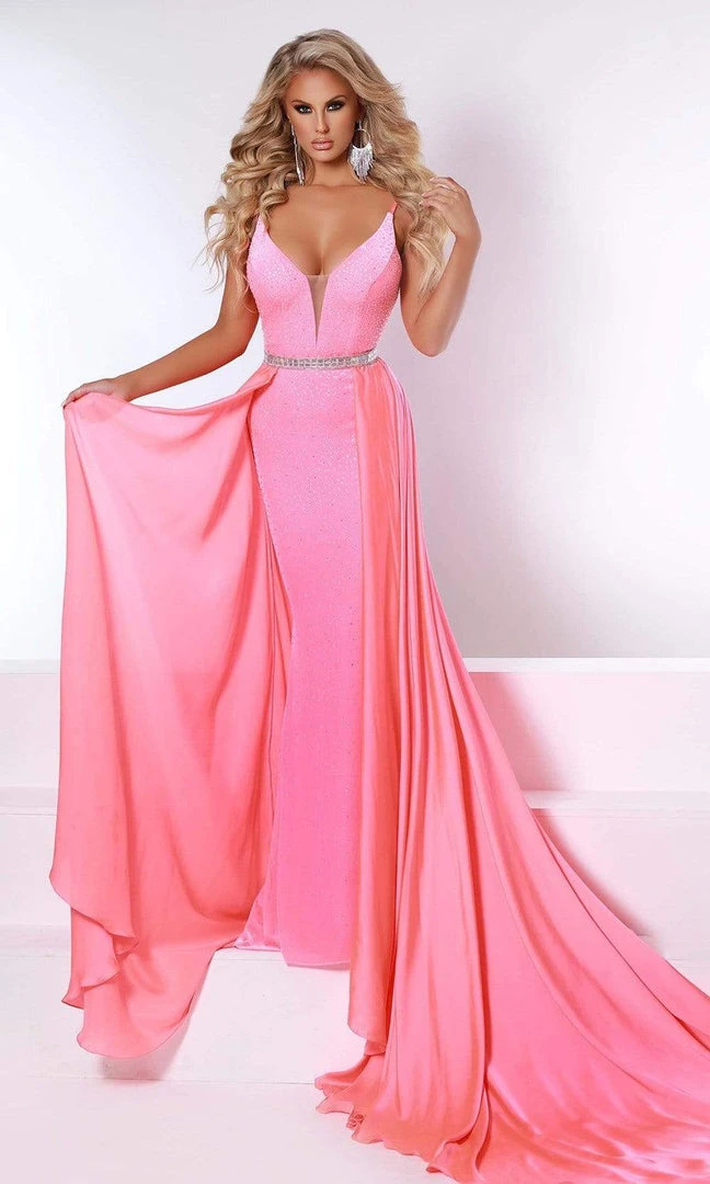 Johnathan Kayne - 2400 Deep V Velvet Gown 3 Johnathan Kayne - 2400 Deep V Velvet Gown