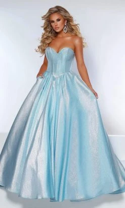 Johnathan Kayne - 2411 Sweetheart Metallic Ballgown