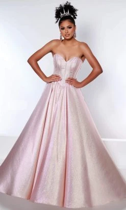 Johnathan Kayne - 2411 Sweetheart Metallic Ballgown