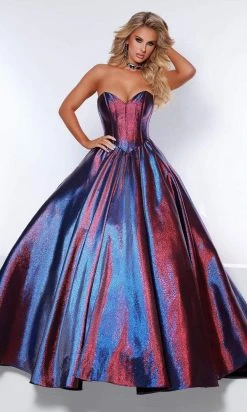 Johnathan Kayne - 2411 Sweetheart Metallic Ballgown