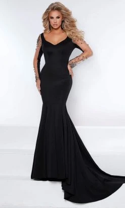 Johnathan Kayne - 2441 Sheer Long Sleeve Gown