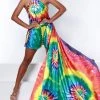 Johnathan Kayne - 2446 Multi-Color Halter Romper