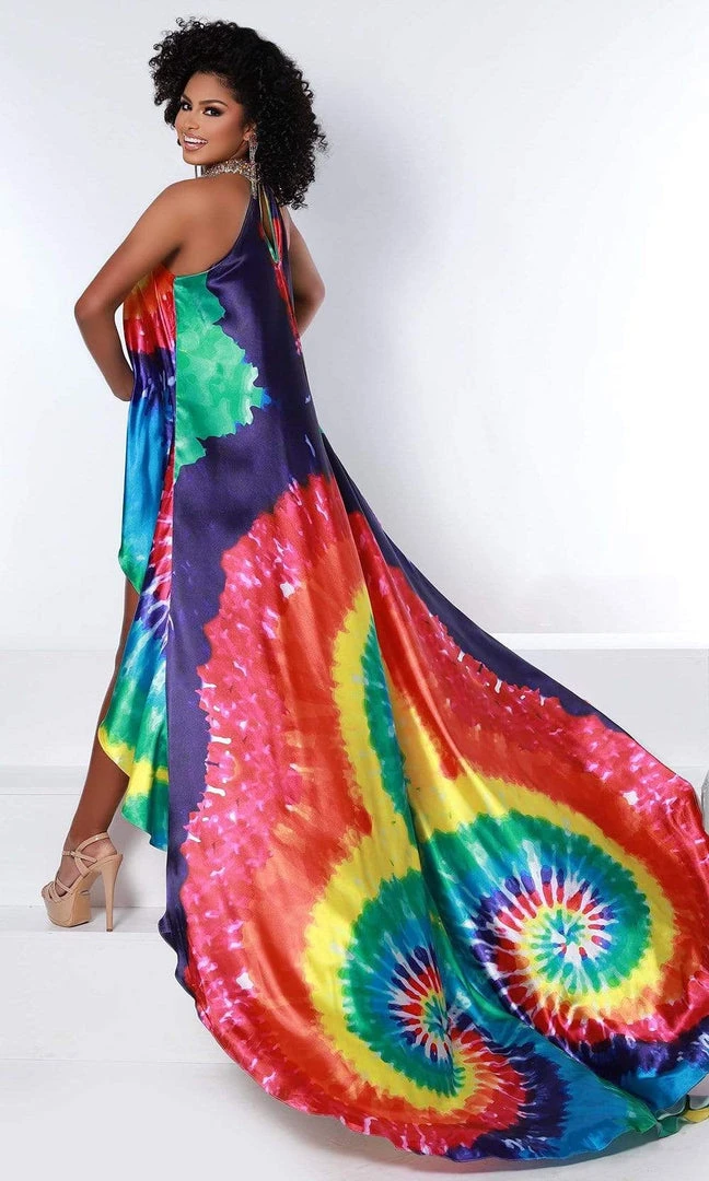 Johnathan Kayne - 2446 Multi-Color Halter Romper 4 Johnathan Kayne - 2446 Multi-Color Halter Romper